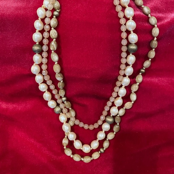Monet Jewelry - BOGO 50% Monet 3 strand bread necklace
